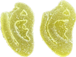 Collection of Sour Apple Punch 1:1 Full Spectrum D8 Gummies in a gallery layout